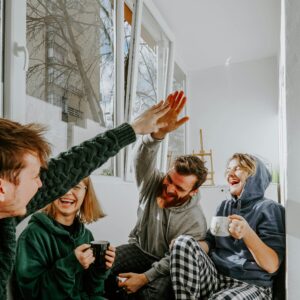 Supportive friends help in maintaining focus