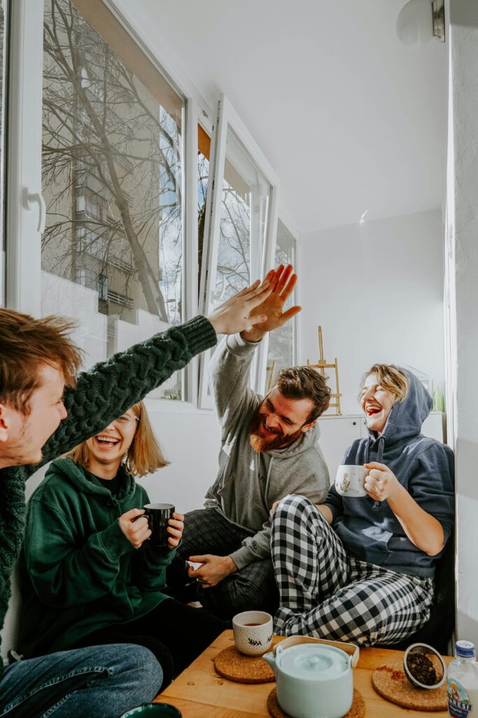 Supportive friends help in maintaining focus